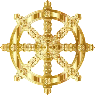 仏教の象徴の法輪。